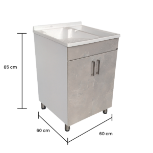 MUEBLE SIN LAVADERO LUNAR 60X60 AMB - Image 3
